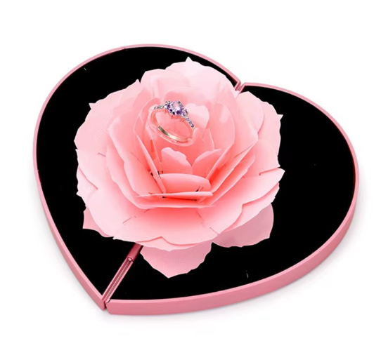 Floral Heart Ring Holder